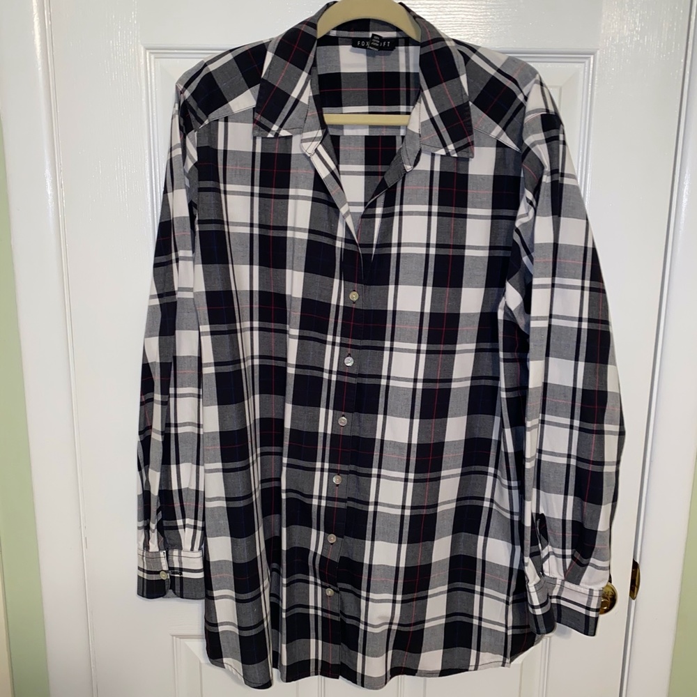 Foxcroft Plaid Button Down